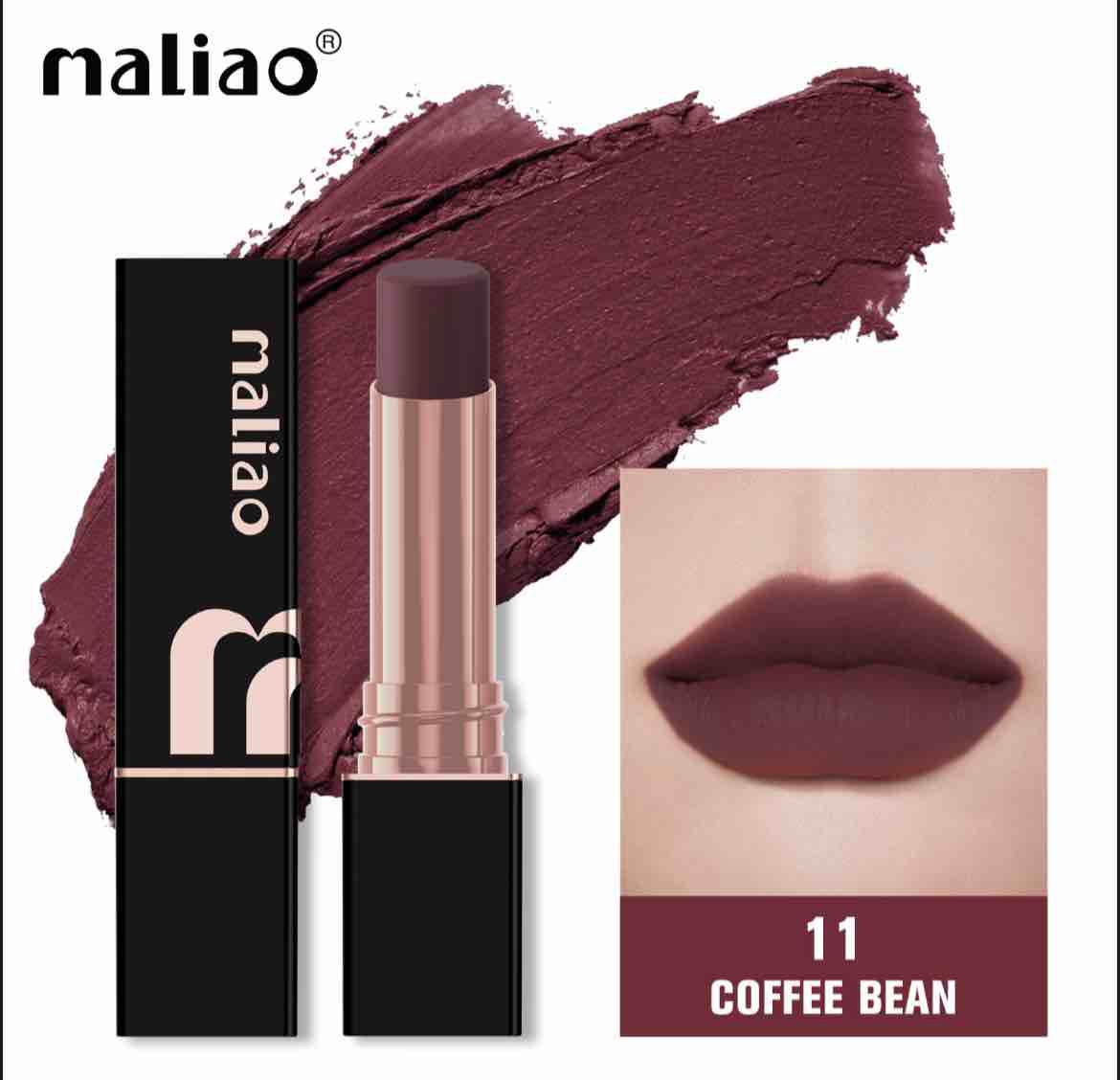 Maliao Super Non Transfer Lipstick Long Lasting Matte Finish Smudge-Proof Formula