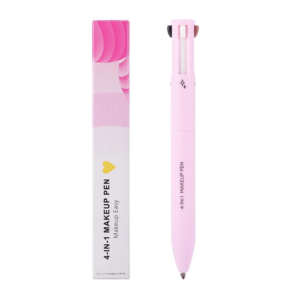 Multifunctional 4in1 Makeup Pen Eyeliner Lip Liner Eyebrow Pencil Highlighter Pen