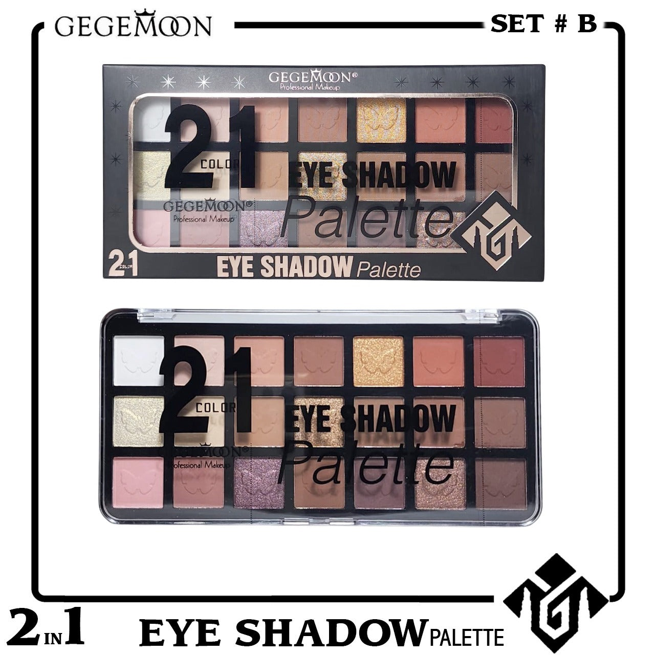 Gegemoon 21 Color Eyeshadow Palette