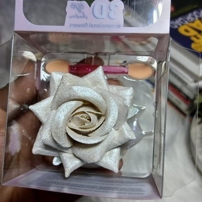 Loleeta 3D Three-dimensional Rose Highlighter + Eye Shadow Powder Easy Coloring Highlight Powder Face Contour Makeup