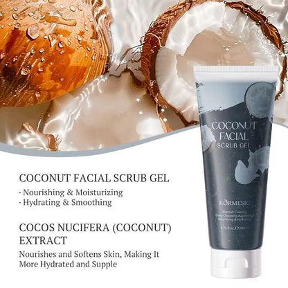 KORMERSIC Exfoliating Deep Cleansing Skin Whitening Body Skin Care Cleansing Exfoliating Facial Face Scrub Gel