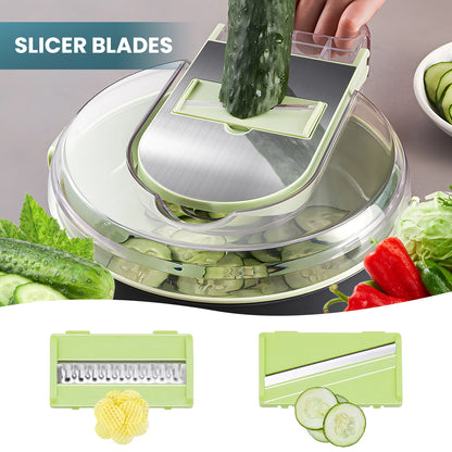 Multifunctional 13in1 Vegetable Chopper With Container Kitchen Gadget