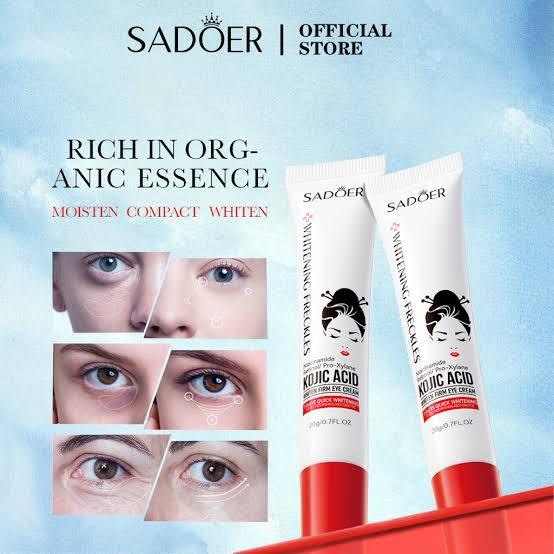 SADOER Kojic Acid Skin Tone Balancing Brightening With Hyaluronic Acid Eye Cream