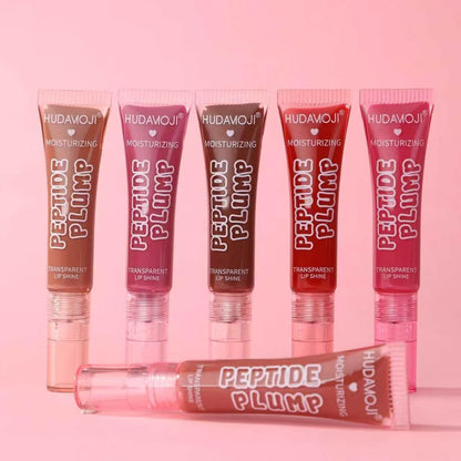 Hudamoji Peptide Plump Lip Shine – Pack of 6