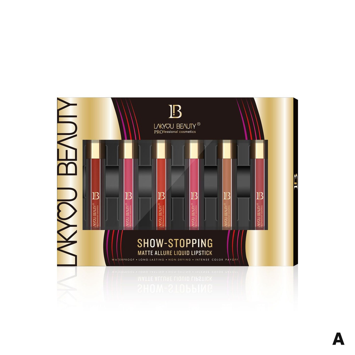 Lakyou Beauty Matte Allure Liquid Lipstick Pack Of 6Pcs