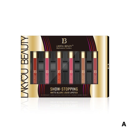 Lakyou Beauty Matte Allure Liquid Lipstick Pack Of 6Pcs