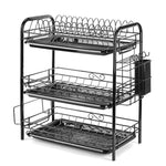 Multifunction 3 Layer Kitchen Sink Shelf Dish Drainer Rack Drain Rack Iron Material