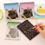 Multicolor Rainbow Kids Magic Drawing Paper Scratch Sketch Notebook