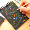 Multicolor Rainbow Kids Magic Drawing Paper Scratch Sketch Notebook