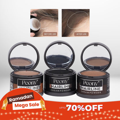 Peony 2in1 Hairline Cream Powder with 3 Extra Eyebrow Stencils