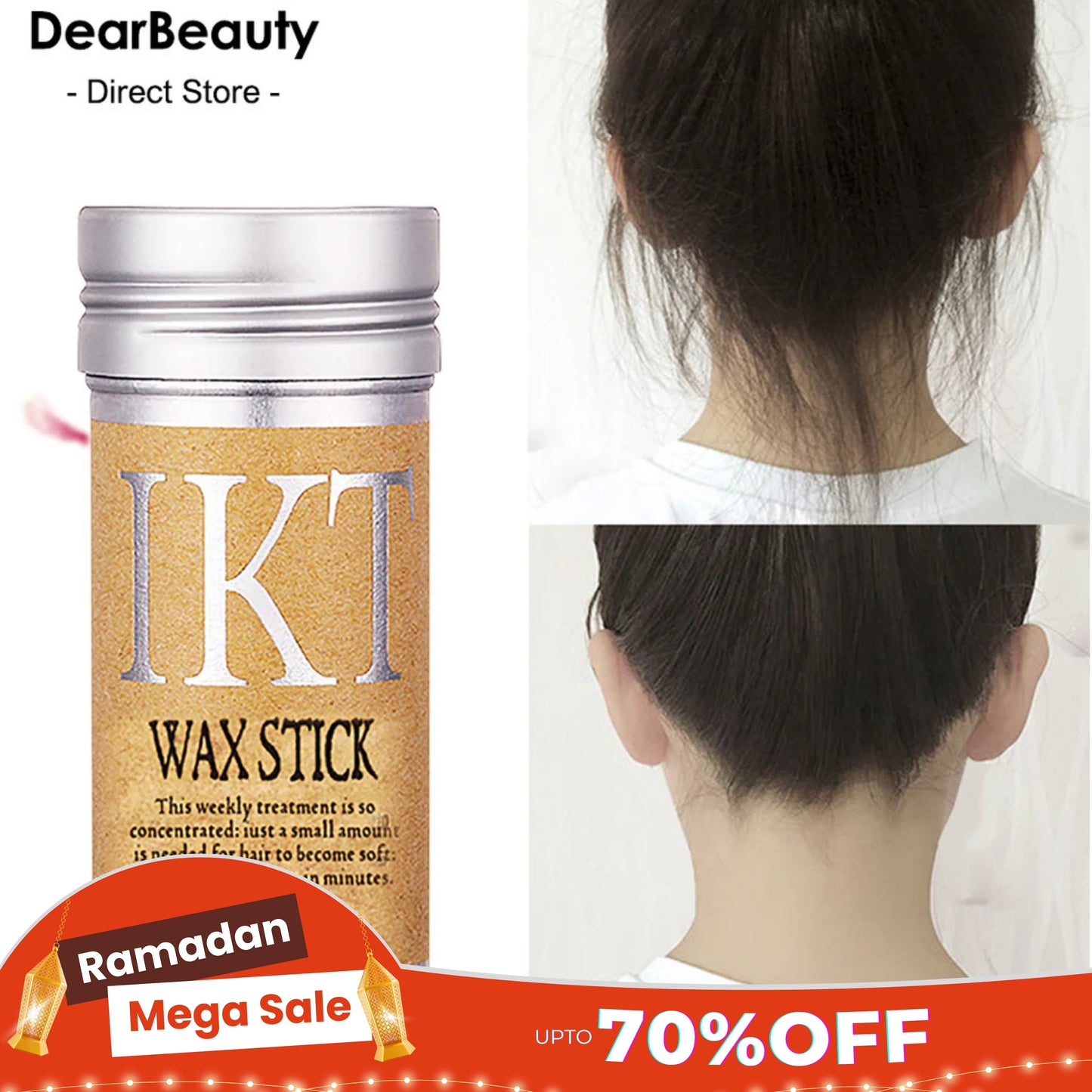 IKT Hair Wax Stick Gel Cream Styling Hair Frizz Fixed Fluffy Children Men and Women Styling Wax Edge Control