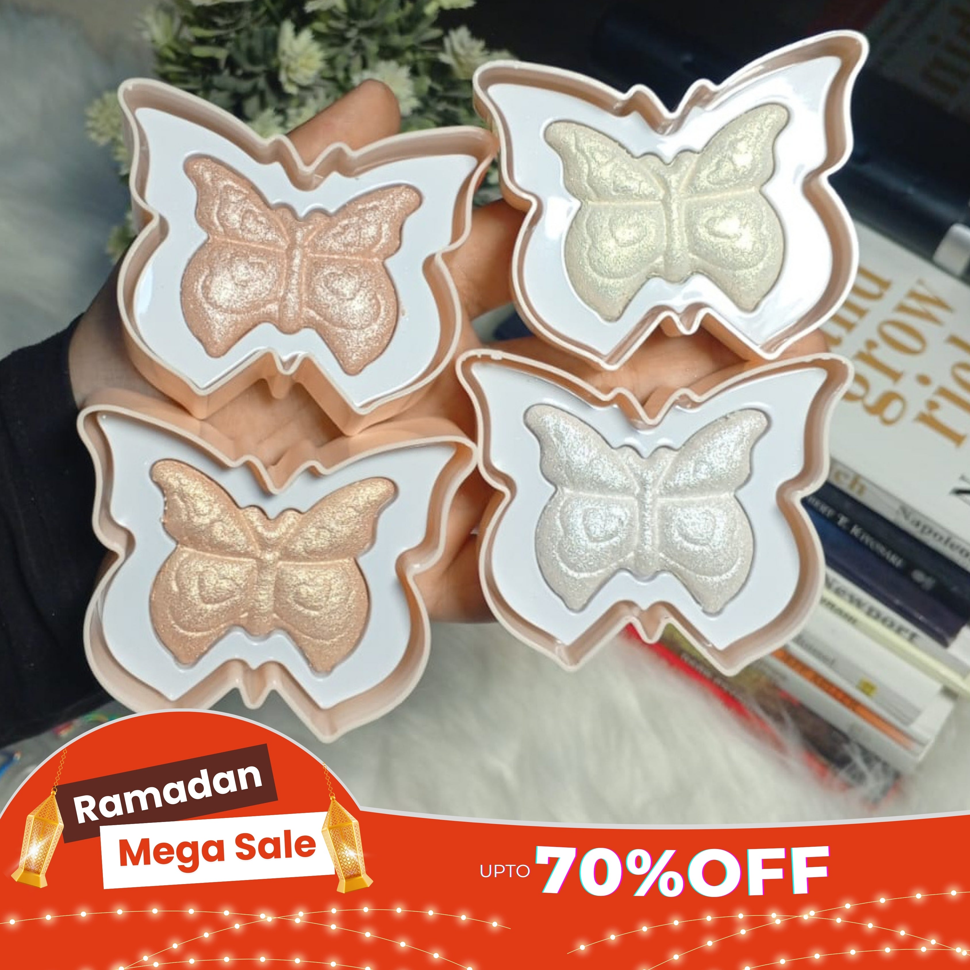 Mocallure Glow Wings Butterfly Highlighter Pack of 4