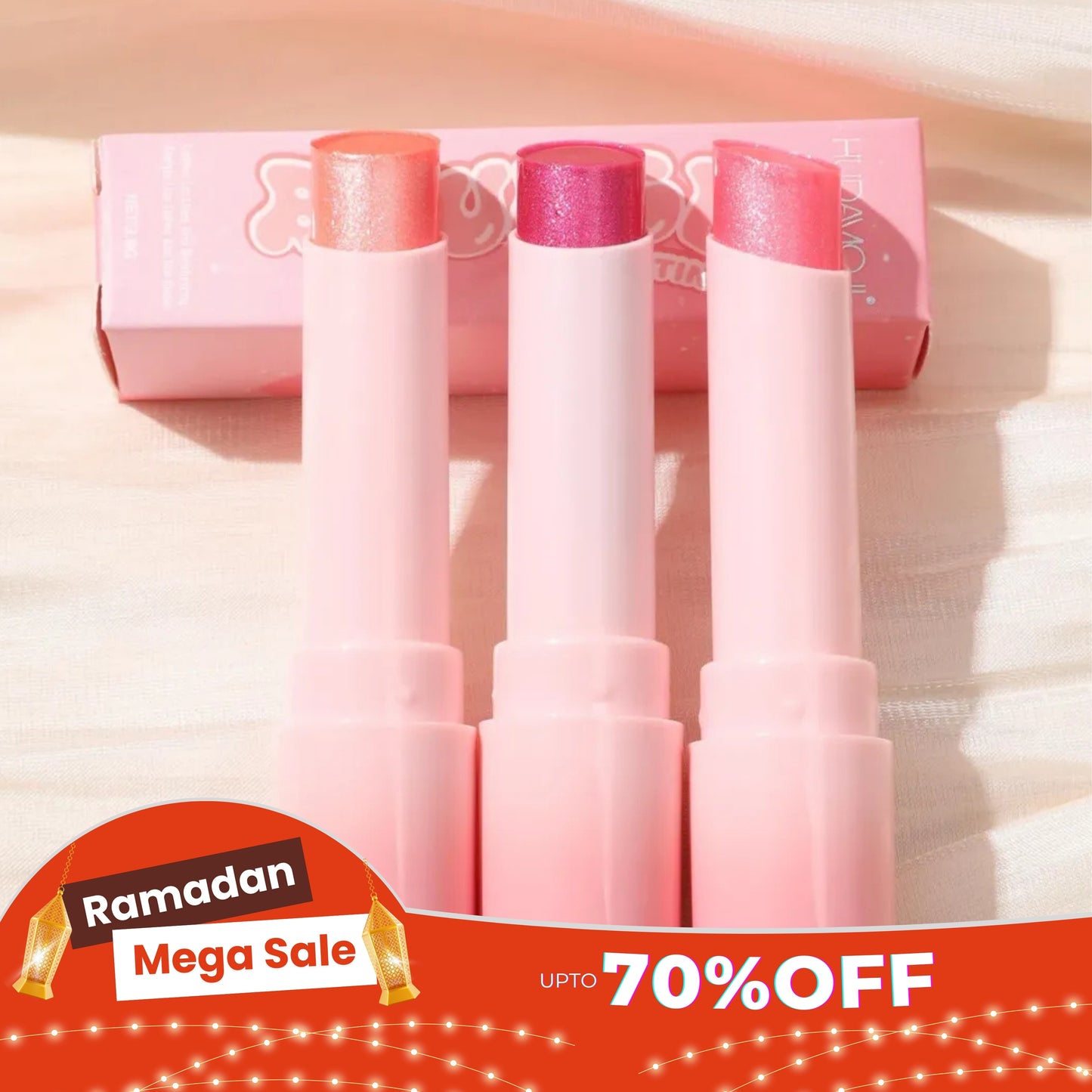 Hudamoji Crystal Jelly Bounce Eyeshadow Stick Pack of 3