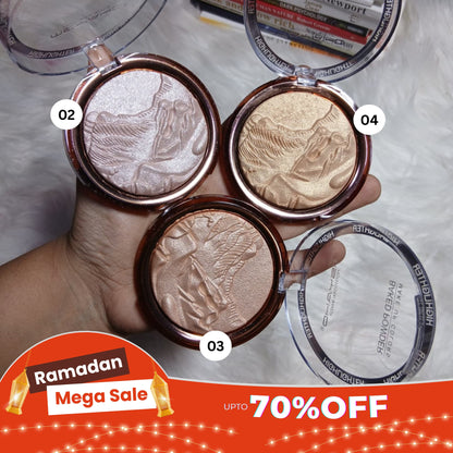 Baked Glow Highlighter Blush Powder Palette