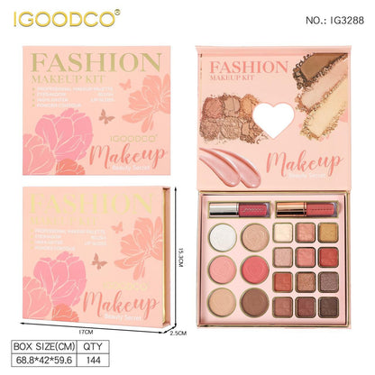 Igoodco 18 Charming Color Professional Eye Shadow & Face Makeup Kit