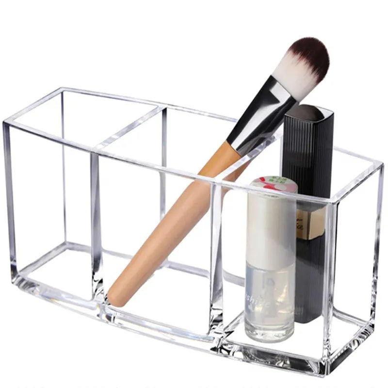 Makeup Organizer with 3 Grids Cosmetic Storage Box