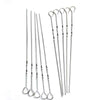 Stainless Steel BBQ Skewers Stick Premium Quality Pack of 6