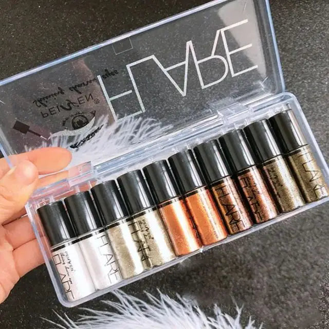 Flare Diamond Glitter Liquid Eyeshadow Pack of 10
