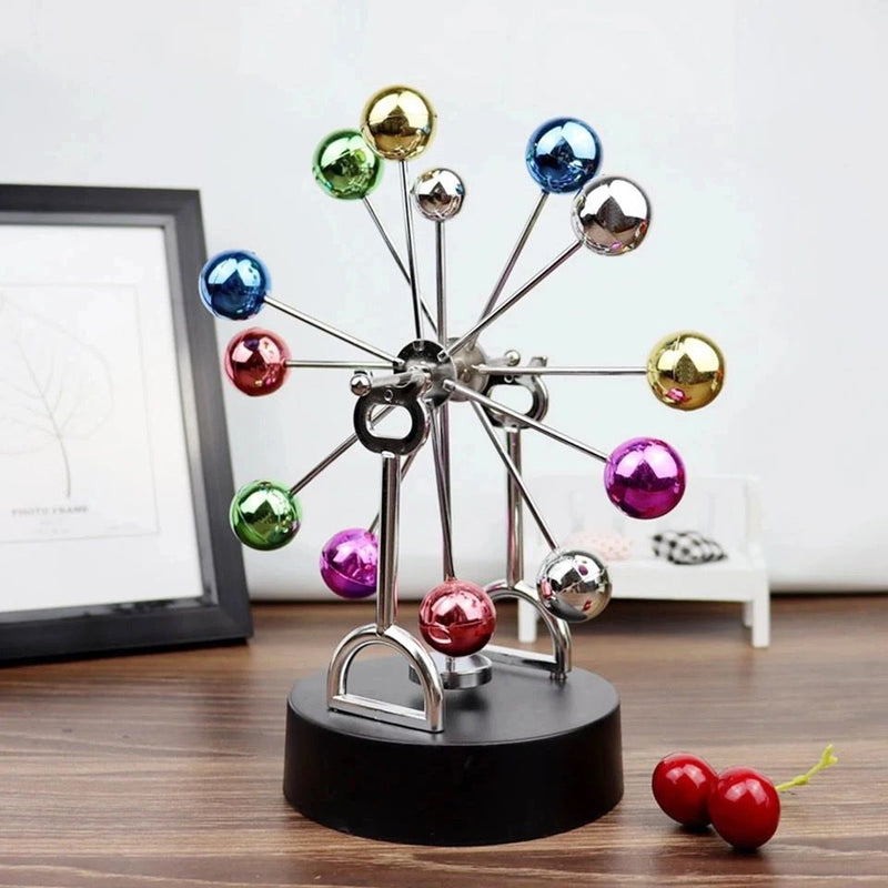 Magnetic Ferris Wheel Ornaments Perpetual Motion Physics Science Toy, Newton Pendulum Perpetual Motion Cradle