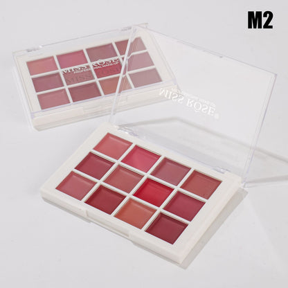 Miss Rose 12 colors Lip Cream Kit