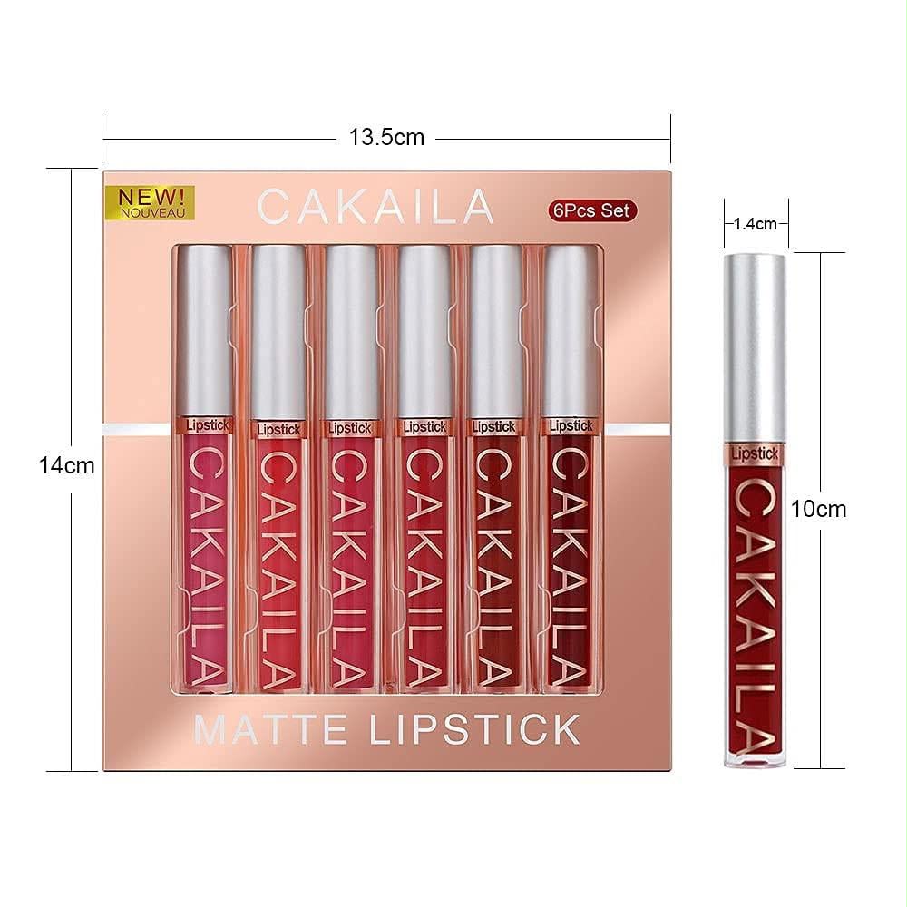 Cakaila Matte Lipstick Long Lasting 6 Pcs Set