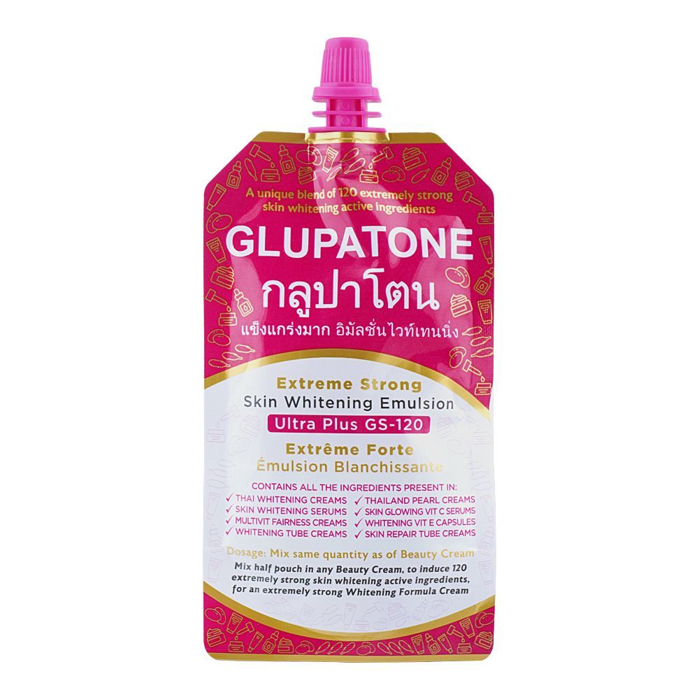 Glupatone Extreme Strong Skin Whitening Emulsion Ultra Plus GS-120 50g