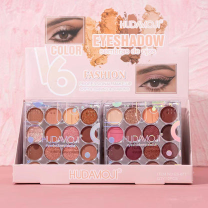 Hudamoji 16 Color Fashion Eyeshadow Palette