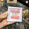 YY Kiss Stars Nails Artificial Nails with Double Side Nail Glue Stickers