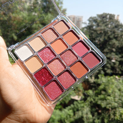 Hudamoji 16 Color Shimmer & Matte Eyeshadow Palette
