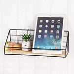 Wall Mounted Checks & Boxes Wall Shelf Storage Rack Organizer