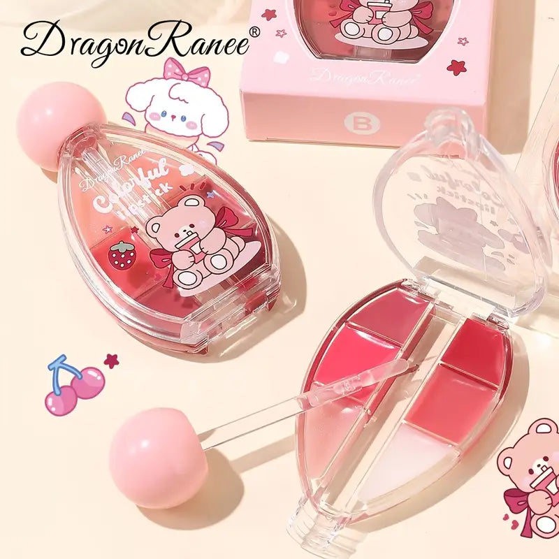 Dragon Ranee 6in1 Colorful Lipstick Moisturizing Glossy Lip