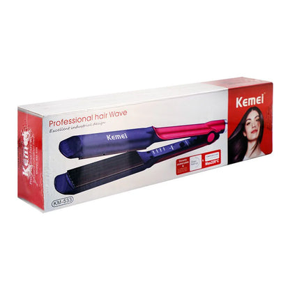 Kemei Ceramic Coated Plate Hair Crimper 40W 220-240V KM-533