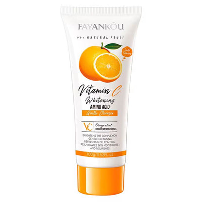 FAYANKOU Orange Extract Vitamin C Whitening Cleansing Wash Oil Control Hydrating and Smoothing Brightening Skin