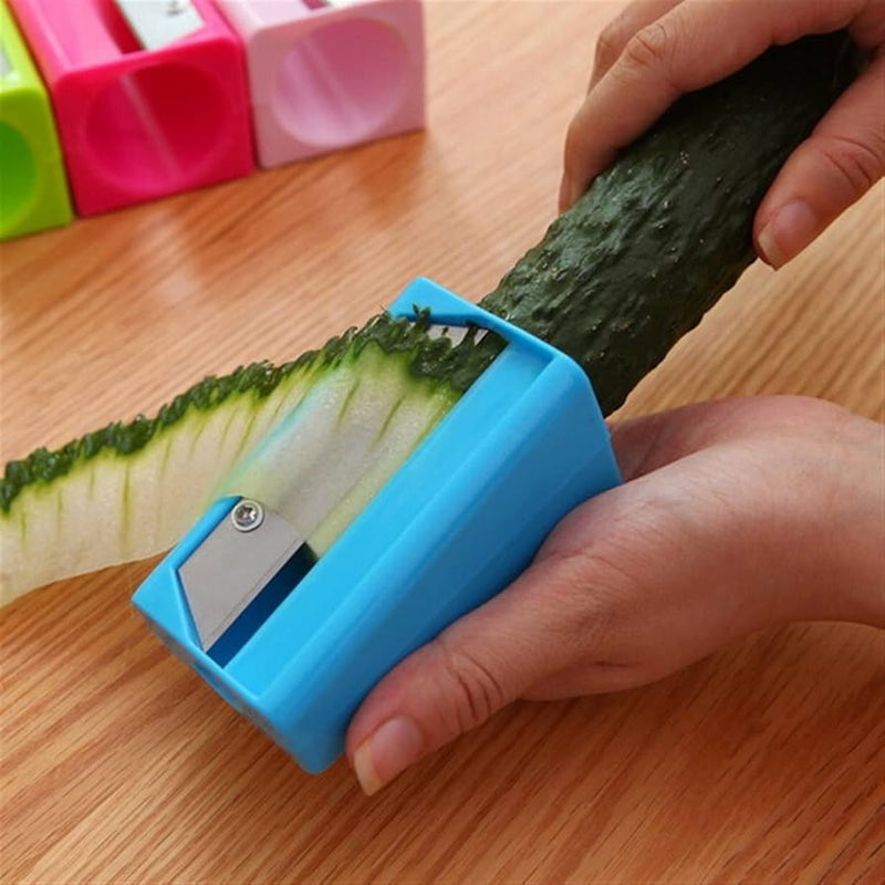 Carrot Cucumber Vegetable Fruit Sharpener Cutter Peeler Grater Wave Shredder