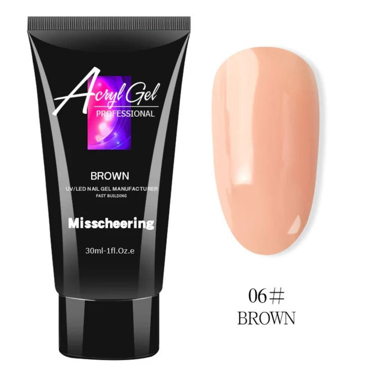 Acryl Gel Professional Misscheering Poly Nail Gel Color 06 Brown