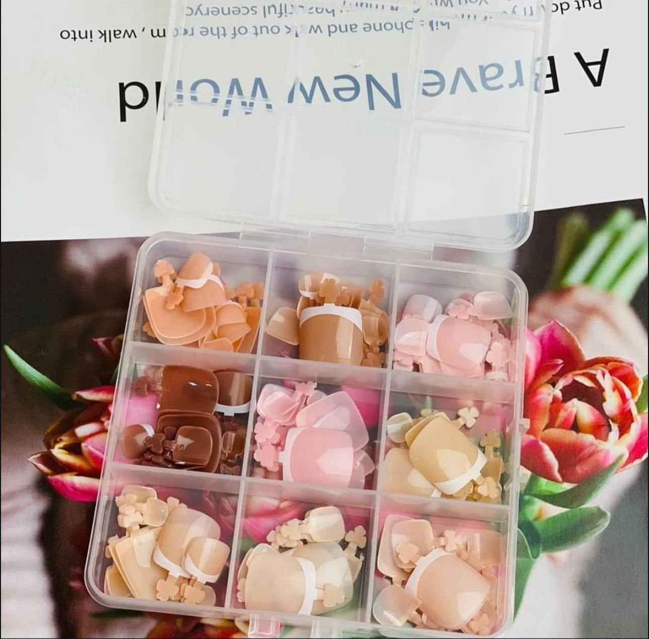 Nude Shades French Press-On Toe Nails