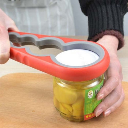 Multifunctional 4in1 Jar Openers Can Bottle Opener Quick Lid Off Opener