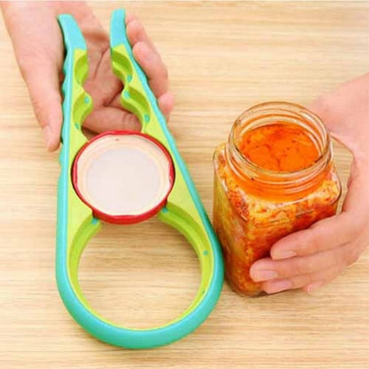 Multifunctional 4in1 Jar Openers Can Bottle Opener Quick Lid Off Opener
