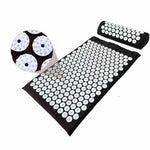 Acupressure Mat and Pillow Set For Back and Neck Pain Relief Cushion Pillow Anti Stress Acupuncture pad Needle Massager