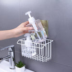 Iron Material Wall Mounted Storage Rack With Small Cleaning Cloth Hanging Capacity Storage Rack Organizer