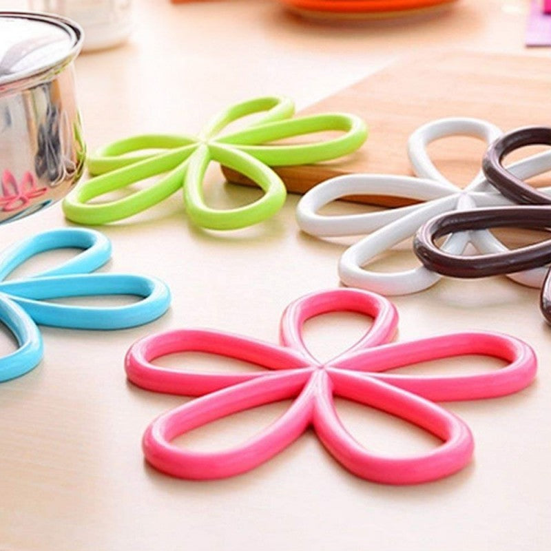 Silicone Flower Pot Stand Heat Resistant 2Pcs