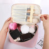 Set of 3Pcs PU Leather Makeup Travel Bag