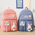 Multifunctional Set Of 4 Bunny Backpack Bag Set