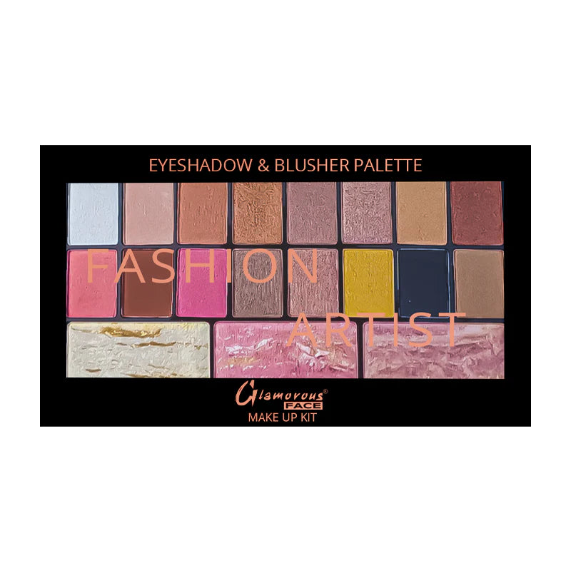 Glamorous Face 16 Color Eyeshadow Shimmer Terracotta Blushers Contour Highlighter Palette