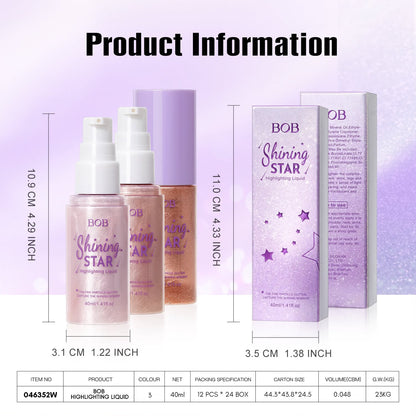 BOB Shining Star Liquid Body Highlighter 40ml