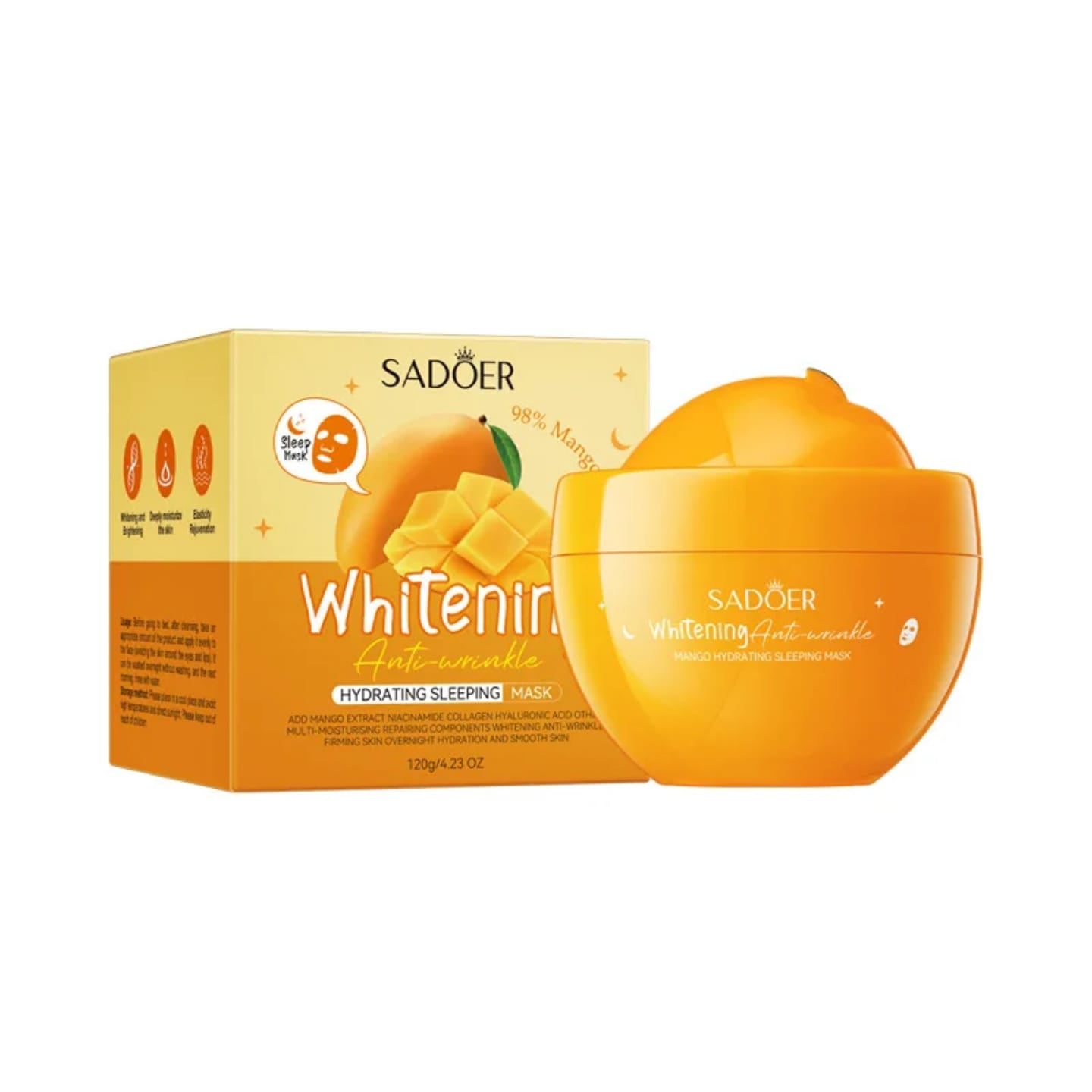 Sadoer 98% Mango Whitening Anti Wrinkle Hydrating Sleeping Mask