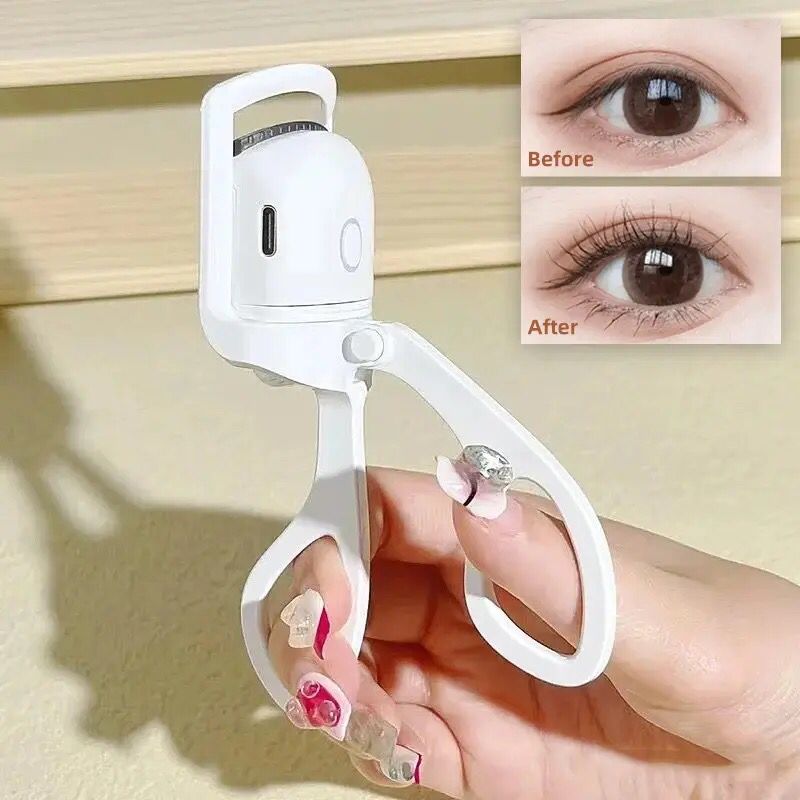 Electric USB Rechargeable Eyelash Curler  With 2 Level Temp Quick Heating