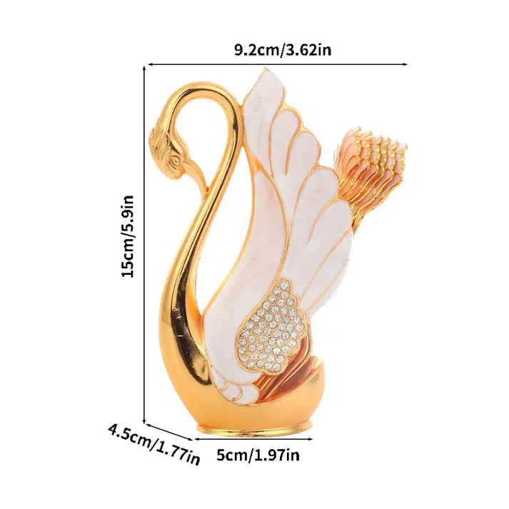 Swan Shaped Tea Spoon Holder