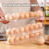 Acrylic Rolling Egg Storage Box Egg Slide Tray Dispenser Space Saving Organizer