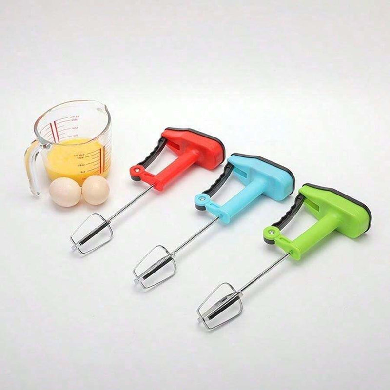 Semi Automatic Mini Handheld Manual Egg Beater Food Cream Mixer